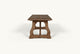 Slide #4 Side view of Leona Dining Table in 100% Reclaimed Chinese Heritage Pine, a medium, bosc pear shade with earthy undertones