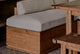 Slide #7 Monti Storage Banquette in Oat Flour, a medium taupe Light Weight Linen
