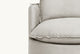 Slide #7 Neva Round Swivel Chair in Jasmine Rice, a light warm greige Medium Weight Linen