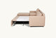 Slide #7 Side open view of Neva Sleeper Chaise Sectional in Golden Reed, a sandy brown Recycled Poly Linen