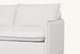 Slide #9 Close up of Neva Full Sleeper Sofa in Young Coconut, a powdery white Recycled Poly Linen