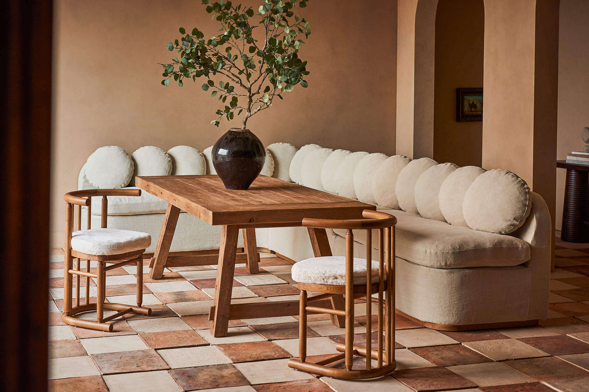 Raspberry Banquette Customizable Banquettes – Sixpenny