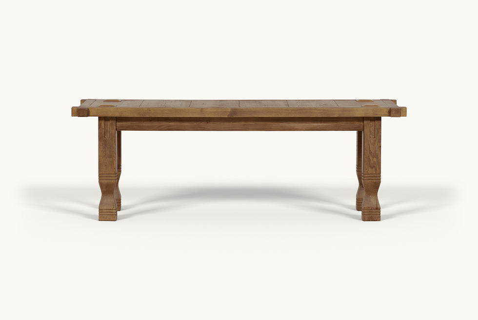 Ora Dining Bench – Modern Antique Tables – Sixpenny