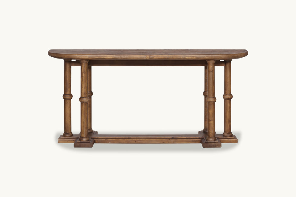 Solid pine console table sale
