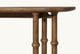 Slide #6 Close up of Pia Console Table in 100% Reclaimed Chinese Heritage Pine, a medium, bosc pear shade with earthy undertones