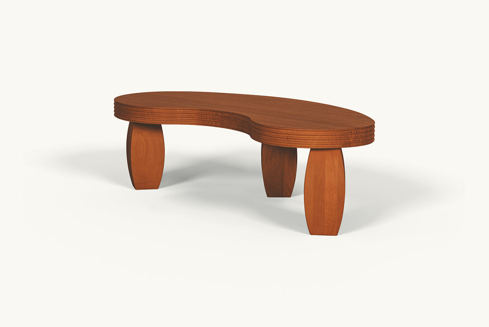 Pisces Coffee Table – Hand-Sanded Red Oak – Sixpenny