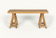 Slide #2 Front view of Rylance Console Table in Tinted Oak, a golden, wheat-colored 100% American red oak