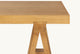 Slide #4 Detail view of Rylance Console Table in Tinted Oak, a golden, wheat-colored 100% American red oak