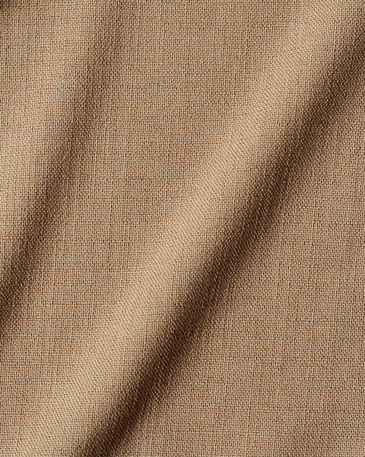 Swatch of Branch Out, a golden brown linen-like recycled polyester. 