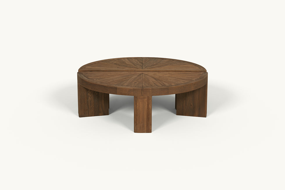 Tango Coffee Table (2-Piece) – Rustic Reclaimed Oak – Sixpenny