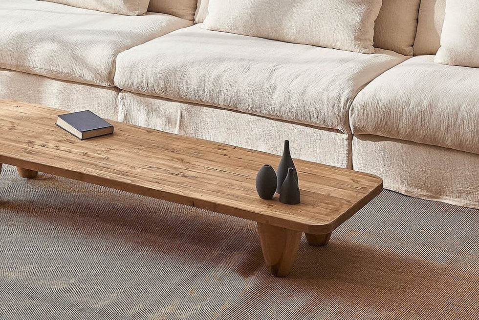Theo Coffee Table – Rustic Reclaimed Solid Pine – Sixpenny