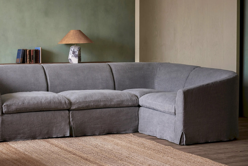 Ziki L-Shape Sectional – Comfy and Curvy Modular Sofas
