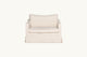 Slide #2 Front view of Amelia Chair in Corn Silk, a light beige Washed Cotton Linen