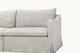 Slide #5 Close up view of Amelia Sectional Sofa in Jasmine Rice, a light warm greige Medium Weight Linen
