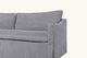 Slide #5 Close up view of Amelia 84" Sofa in Ink Cap, a medium cool grey Light Weight Linen