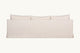 Slide #4 Back view of Amelia 96" Sofa in Corn Silk, a light beige Washed Cotton Linen