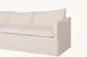 Slide #5 Close up view of Amelia 96" Sofa in Corn Silk, a light beige Washed Cotton Linen