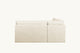 Slide #5 Back view of Aria Banquette in Warm Oatmeal, a light warm beige Medium Weight Linen
