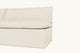 Slide #6 Close up view of Aria Banquette in Warm Oatmeal, a light warm beige Medium Weight Linen