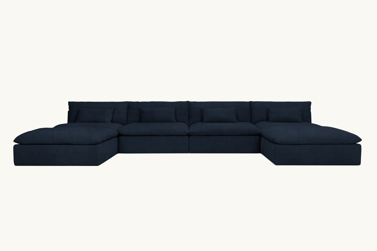 Aria Grande UShape Sectional Sofa Slipcover Washable Sixpenny