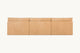 Slide #4 Back view of Aria Leather Sectional Sofa in Mojave Glow, a tan Meridian Leather