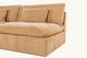 Slide #5 Close up view of Aria Leather Sectional Sofa in Mojave Glow, a tan Meridian Leather