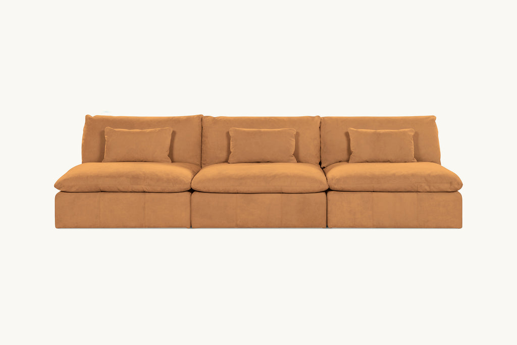 Aria Leather Sectional Sofa – Deep Comfort – Sixpenny