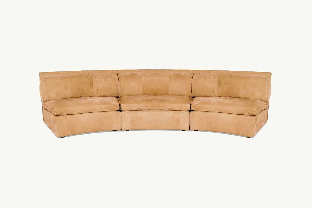Camino Leather Sectional Sofa