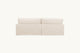 Slide #4 Back view of Devyn L-Shape Sectional Sofa in Corn Silk, a light beige Washed Cotton Linen