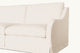 Slide #5 Close up view of Esmé Corner Sectional Sofa in Corn Silk, a light beige Washed Cotton Linen