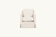 Slide #2 Esme Glider Chair in Corn Silk, a light beige Washed Cotton Linen