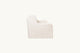 Slide #3 Side view of Esmé 84" Sofa in Corn Silk, a light beige Washed Cotton Linen