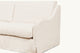 Slide #5 Close up view of Esmé 84" Sofa in Corn Silk, a light beige Washed Cotton Linen