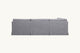 Slide #4 Back view of Gabriel Corner Sectional Sofa in Ink Cap, a medium cool grey Light Weight Linen
