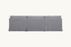 Slide #4 Back view of Gabriel Sectional Sofa in Ink Cap, a medium cool grey Light Weight Linen
