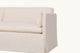 Slide #5 Close up view of Gabriel 84" Sofa in Corn Silk, a light beige Washed Cotton Linen
