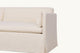 Slide #5 Close up view of Gabriel 84" Sofa in Corn Silk, a light beige Washed Cotton Linen