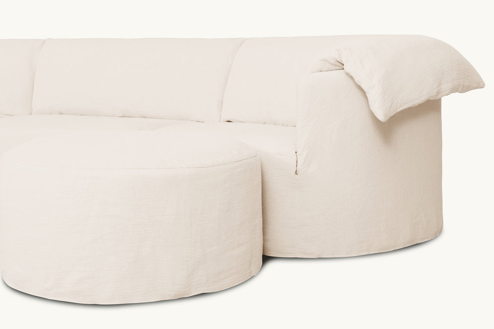 Loula Ottoman – Comfy Elegance – Sixpenny