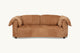 Slide #2 Front view of Loula Leather Sofa in Sunset Canyon, a cognac brown Meridian Leather