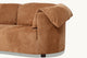 Slide #5 Close up view of Loula Leather Sofa in Sunset Canyon, a cognac brown Meridian Leather