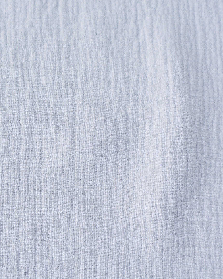 Swatch of Morning Glory, a pale blue Washed Cotton Linen
