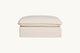 Slide #2 Front view of Neva Chair Ottoman in Corn Silk, a light beige Washed Cotton Linen