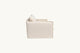 Slide #3 Side view of Neva 84" Sofa in Corn Silk, a light beige Washed Cotton Linen