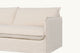 Slide #5 Close up view of Neva 84" Sofa in Corn Silk, a light beige Washed Cotton Linenw