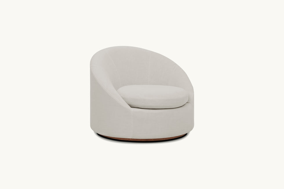 Round discount chair white