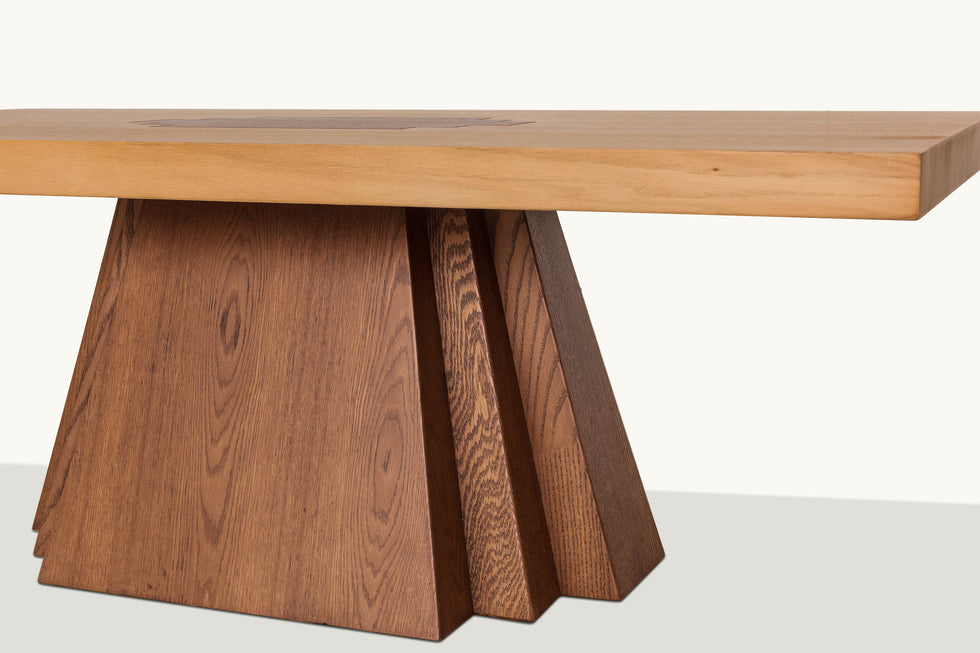 Rigo Coffee Table – Hand-Sanded Red Oak – Sixpenny