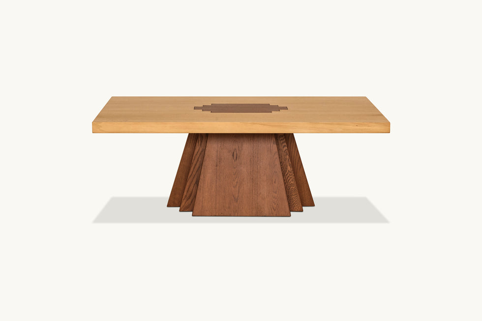 Pisces Coffee Table – Hand-Sanded Red Oak – Sixpenny