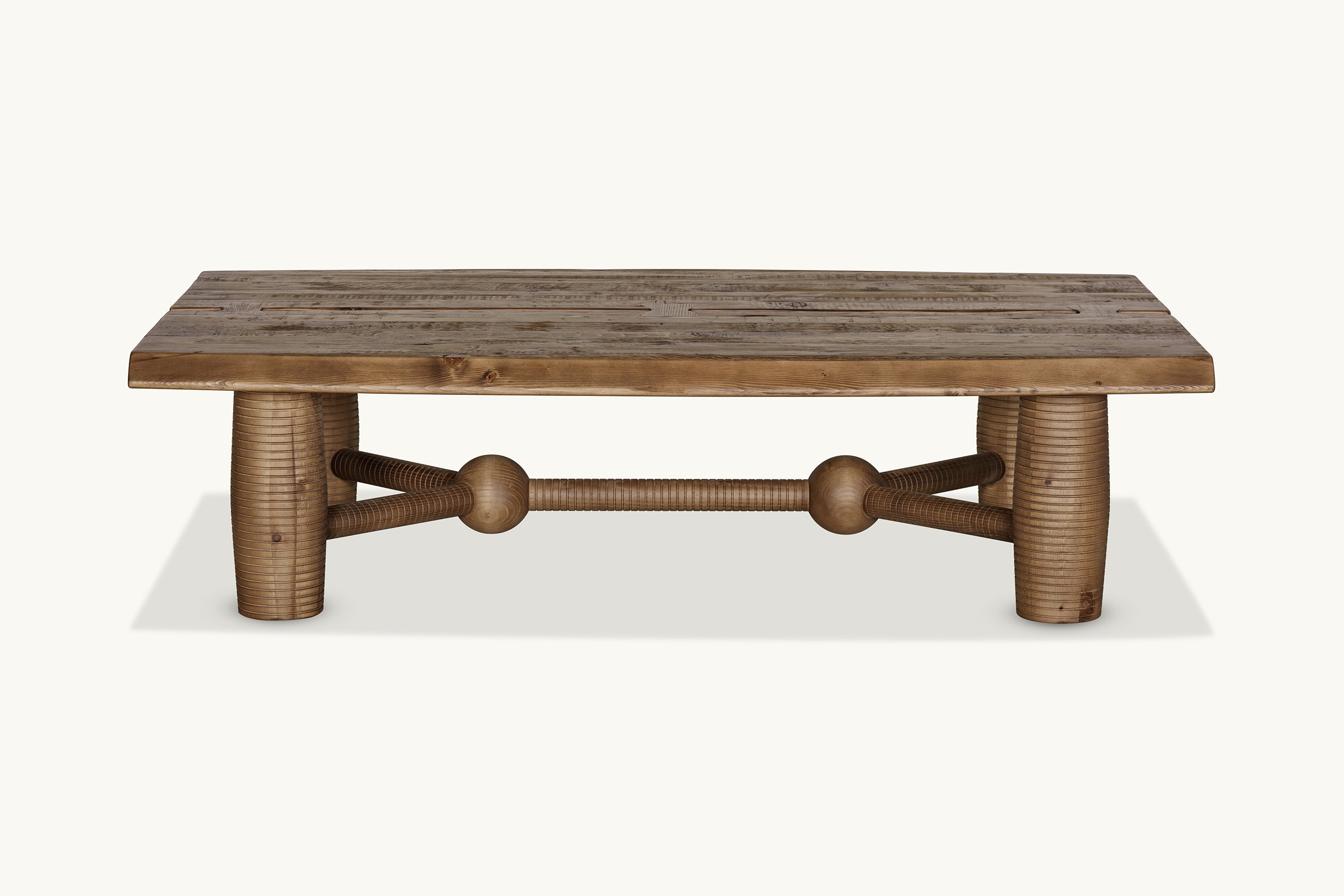 Zenia Console Table — Rustic Reclaimed Solid Pine — Sixpenny