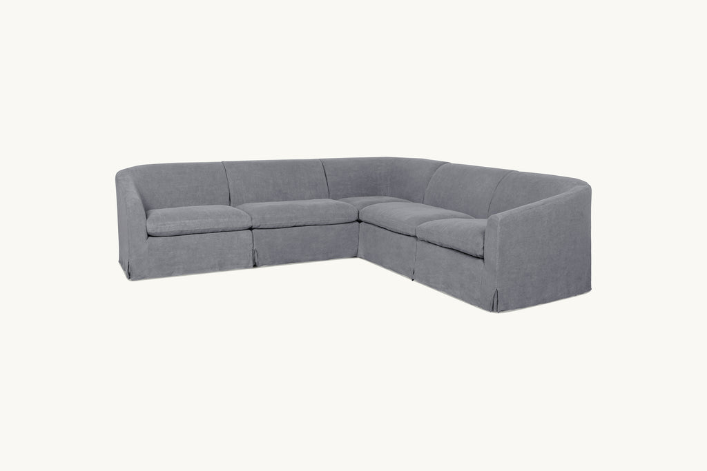 Ziki Corner Sectional – Comfy and Curvy Modular Sofas – Sixpenny