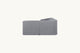 Slide #4 Back view of Ziki L-Shape Sectional Sofa in Ink Cap, a medium cool grey Light Weight Linen